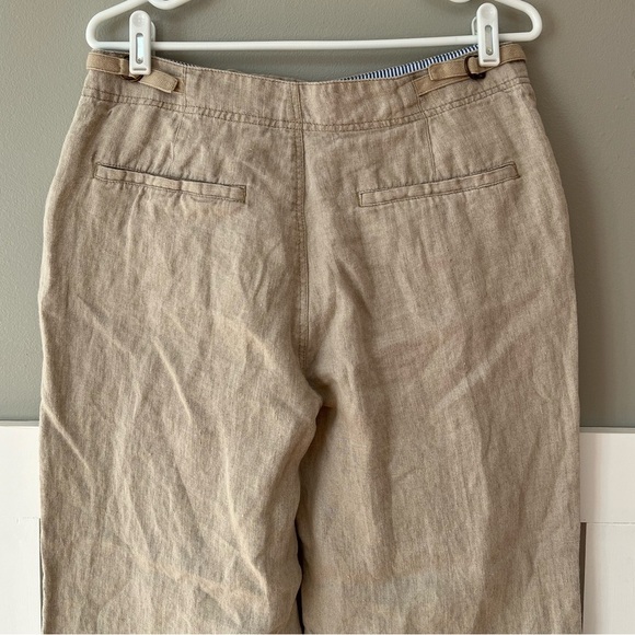 Sundance Oaklee Easy High Waist Linen Pants in Flax - Picture 9 of 10